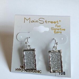 MainStreet Silver Earrings for Sensitive Ears